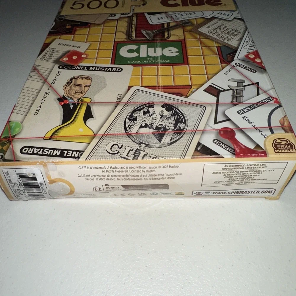 Spin Master Puzzles Clue 500 Piece Clue Board Puzzle